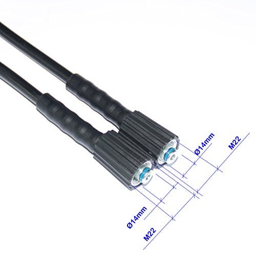 XZT 50FT 1/4-inch anti-kink High Pressure Washer Hose with Adapter,3000PSI Extension Hose for most brand pressure washer - Image 2