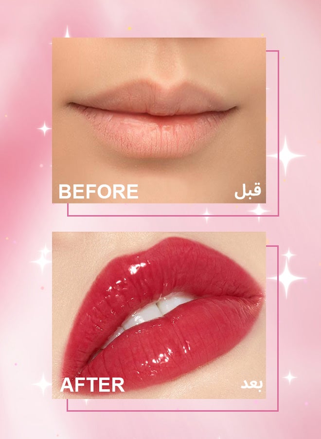 BOB Glittering Lip Gloss – #12 Peach Ring High Shine, Moisturizing, Long-lasting Formula for Fuller, Glossier Lips - Image 2