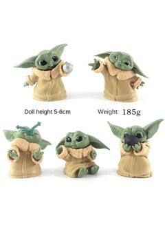 General 5 Pcs Star Wars Master Yoda Baby Cartoon Toy Set Best Gift for Kids Adults Fans Children's Day Gift  - Image 1