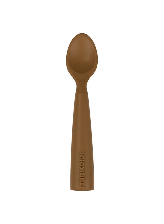 Minikoioi Baby Feeding Spoon - Scooper - Woody Brown