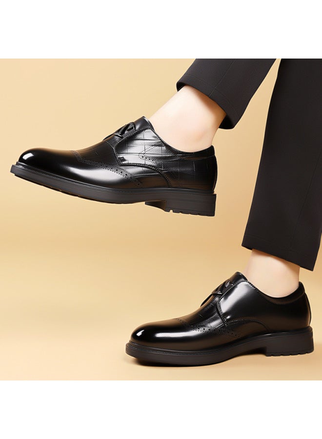 Winter New Casual Shoes Business Fashion Casual Leather Shoes British Work Shoes