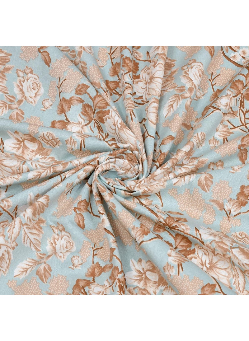 LINENWALAS - LINENWALAS 100% Cotton Printed Super Soft Standard 2 Pillow Covers, 300TC Durable Hotel Quality & Highly Breathable (18x28 inch, Rosy Sage) - Image 1