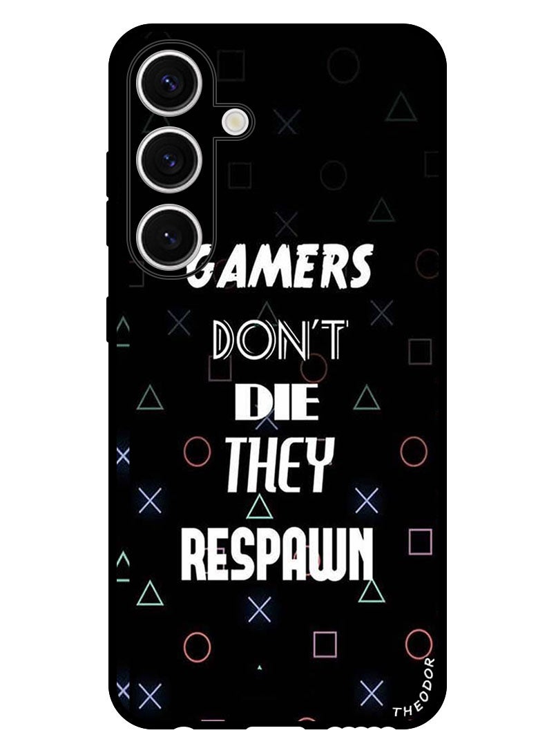 Theodor Protective Case Anti Scratch Shock Proof Bumper Cover For Samsung Galaxy S24 Gamers Dont Die - Image 1