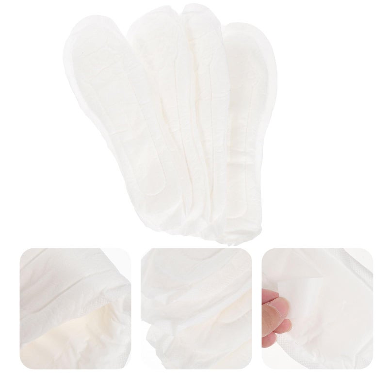 Disposable Cotton Sanitary Pad Insoles 10 Pairs Sweat Absorbing For Women US Size 5 7 - Image 4
