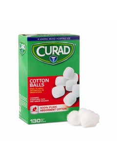 CURAD Sterile Cotton Balls, 1", 130/Box  - Image 2