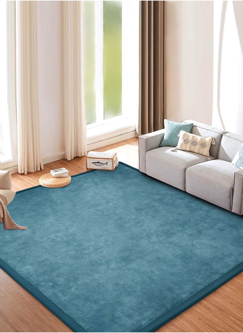 URbazaar - Baby Play Mat Coral Velvet Nursery Rug Extra Thick Kids Crawling Foam Floor for Babies, Kids Thick Playmat for Babies, Toddlers - Crawling Mat - Image 1