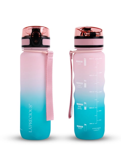500ml Water Bottle for Adults and Kids - USA Tritan Material Non-Toxic BPA Free - Fast Flow - Flip Top Leak Proof Lid and One Click Open