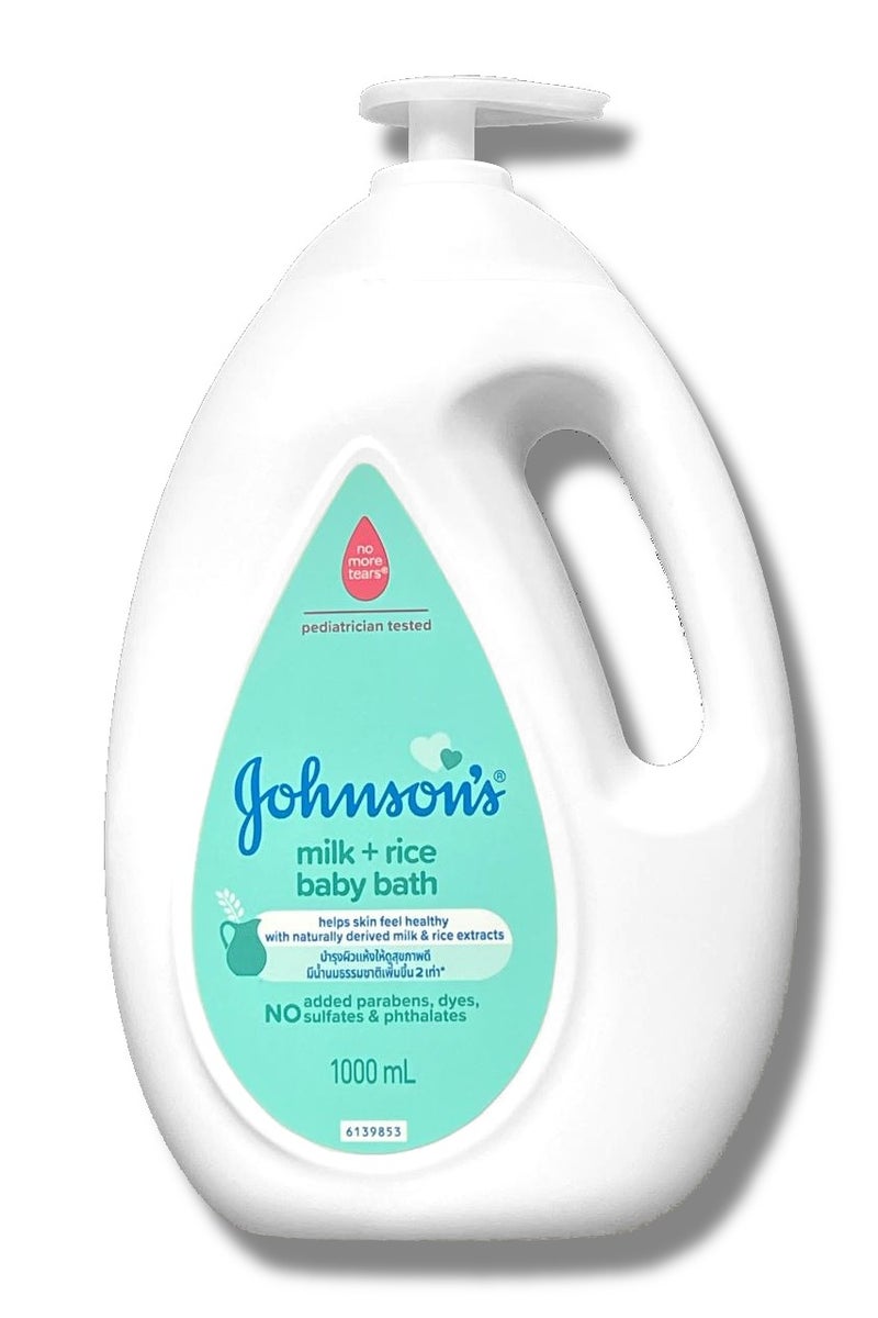 Johnson's Baby Baby Bath Milk + Rice 1Liter - Image 1