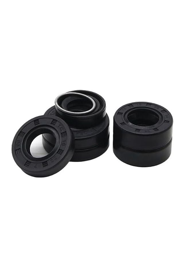 Nitrile Rubber Double Lip Oil Seal 16x30x8mm 5 Pieces Skeleton Gasket - Image 1