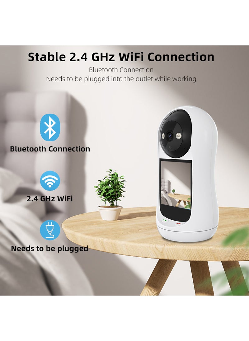 Sharpdo 2MP Wireless Baby Monitor, Two-Way Intercom, Temperature Display, Music Player, Baby Care Device  - Image 2