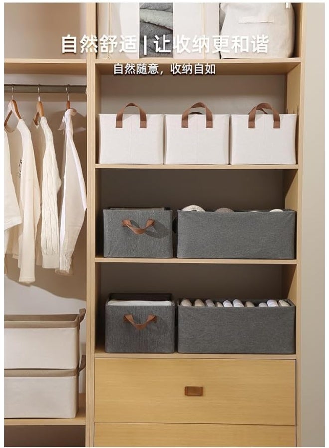 Foldable Clothes Storage Box with Thick & Sturdy Handles – Cube Organizer Bin - Image 2