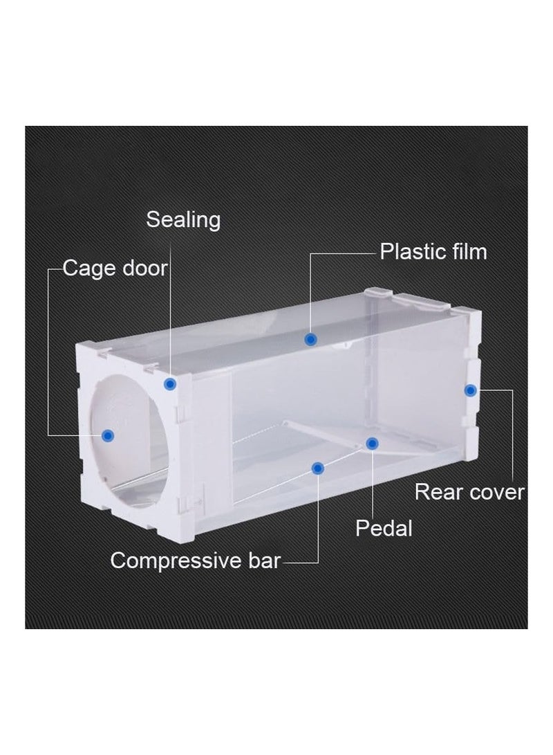 KASTWAVE فخ إنساني للفئران، فخ للفئران والقوارض للداخل والخارج، بديل سم الفئران القابل للاستخدام المتكرر والقابل للطي، سهل الإعداد ومتين للاصطاد، آمن للأطفال والحيوانات الأليفة والبشر، 2 قطعة - Image 2