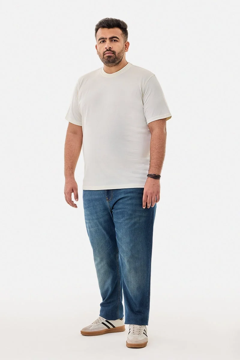 SNITCH Plus Size 100% Cotton Regular Fit T-Shirt