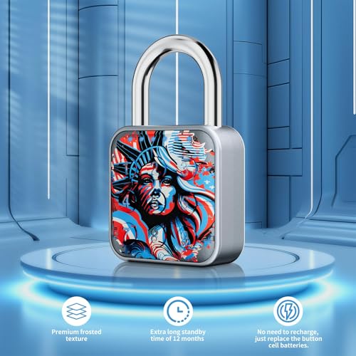SURPN Combination Lock, Combination Lock for Locker, Locker Lock & Gym Locker Lock - High Security, Easy to Use for Gym, School, Travel, Outdoor (Patriotic Liberty) - Image 4