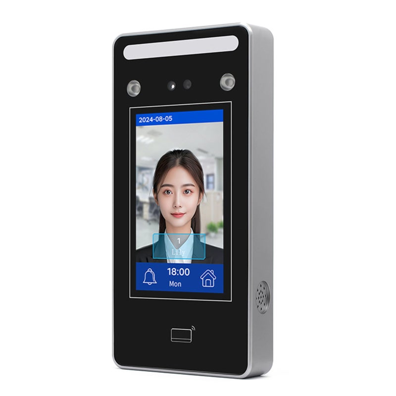 Facial Recognition Terminal : 4.3-Inch LCD Capacitive Touch Screen - 1500 User Capacity & 46000 Record Storage Access Control System for Office Factory Hotel School Restaurant Retail Store Hospital - Image 3