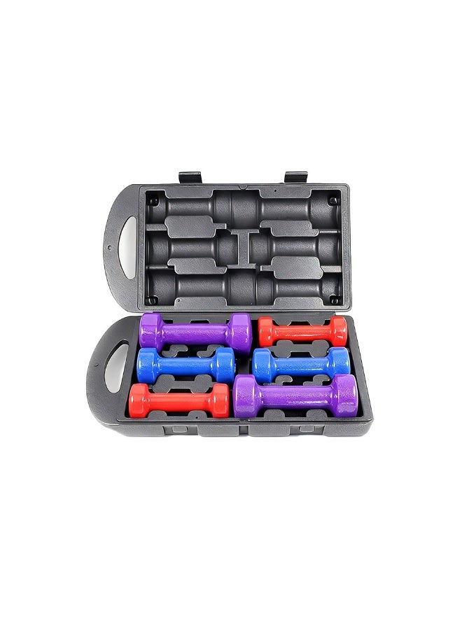 Beginner's 10kg dumbbell set, shiny anti-roll, suitable for both men and women, home fitness arm-building equipment - Image 1
