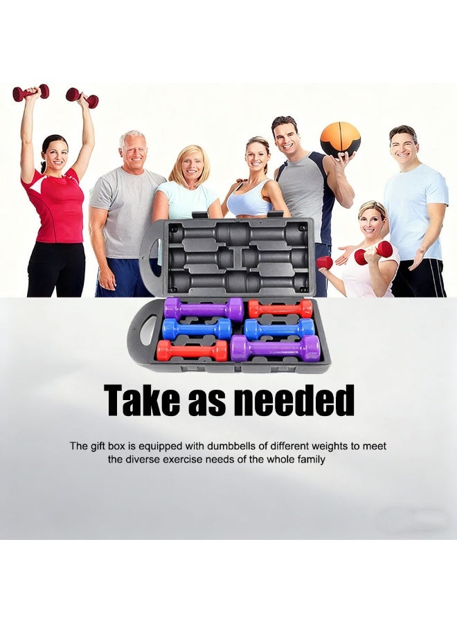Beginner's 10kg dumbbell set, shiny anti-roll, suitable for both men and women, home fitness arm-building equipment - Image 4
