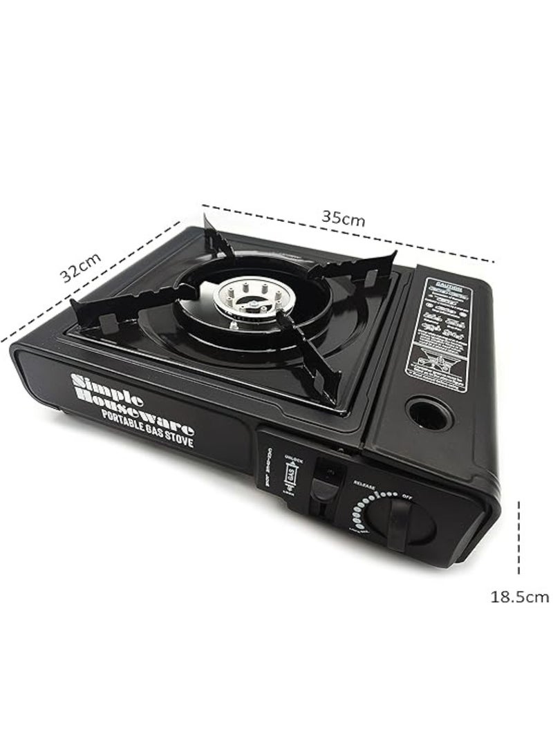 Simple Houseware Portable Camping and Safari Stove with Auto Safety Lock and Durable Steel Design - Image 2