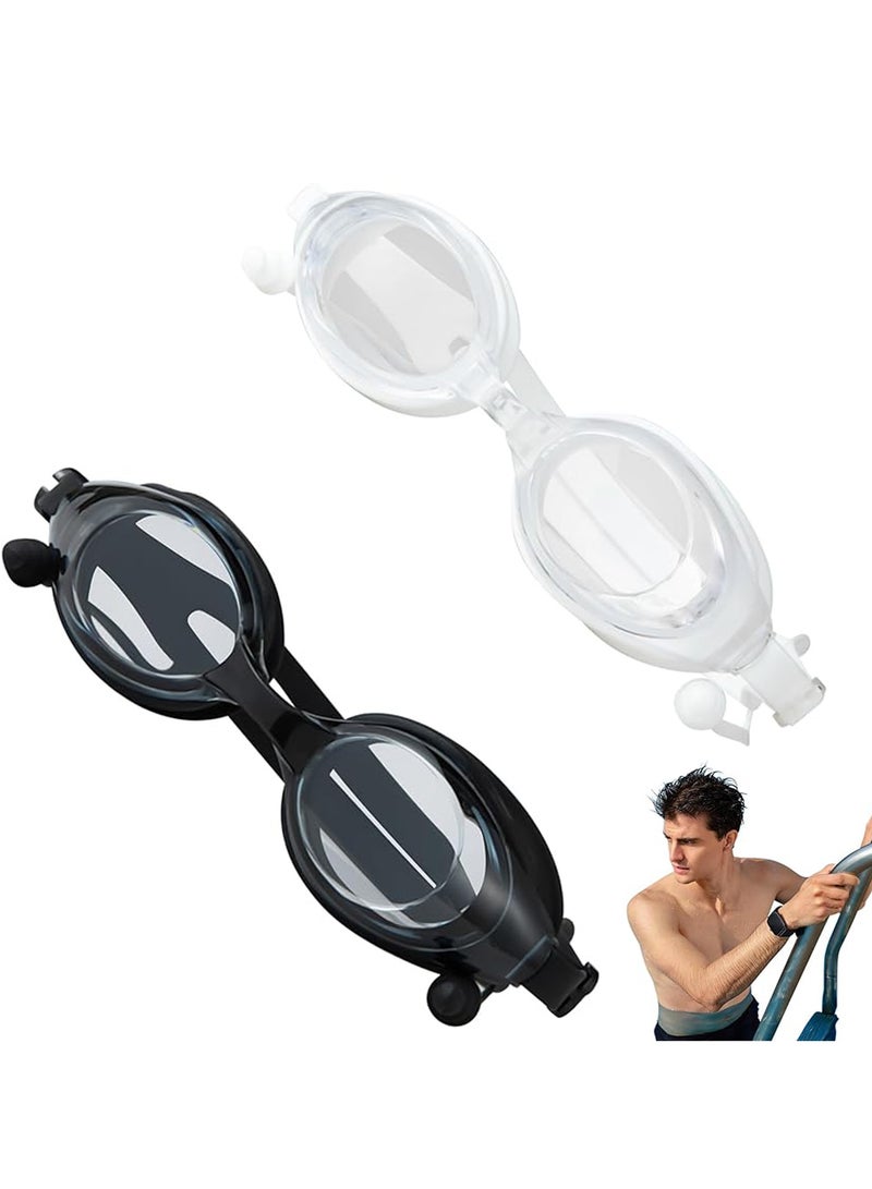 CMGTYYD Swimming Goggles With Earplugs, Anti-Fog Swim Goggles, Sport Swimming Accessories, Crystall Cllear Vision, Leakproof Design, 14.5x3.5cm/5.71x1.38 Inches, For Pool Training And Diving - Image 1