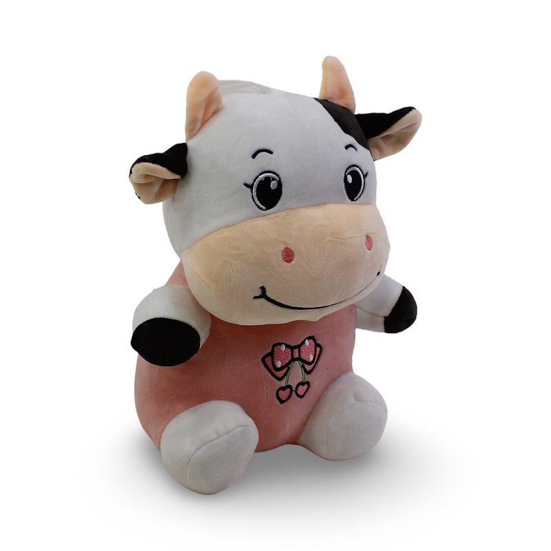 أوكو لعبة محشوة – Cow – مع وردي Body - Image 1