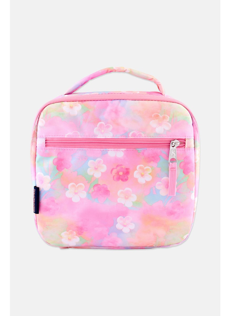 JANSPORT Floral Lunch Bag 23 H x 24 L x 7 W cm, Pink  - Image 1