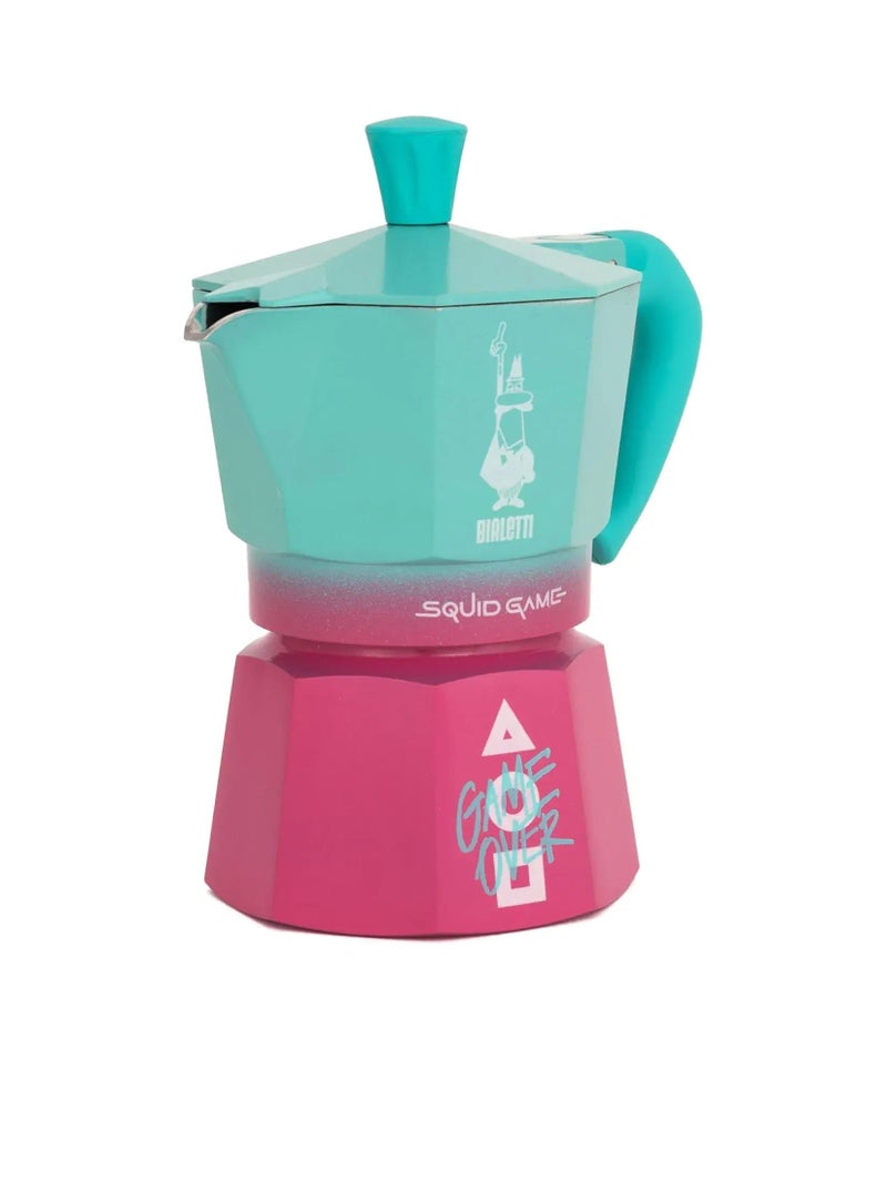 Bialetti Moka Express Squid GameÂ©: Iconic Stovetop Espresso Maker, Moka Pot, Italian Coffee Maker, 3 Espresso Shots (4.3 oz - 130 ml), Aluminum - Image 4
