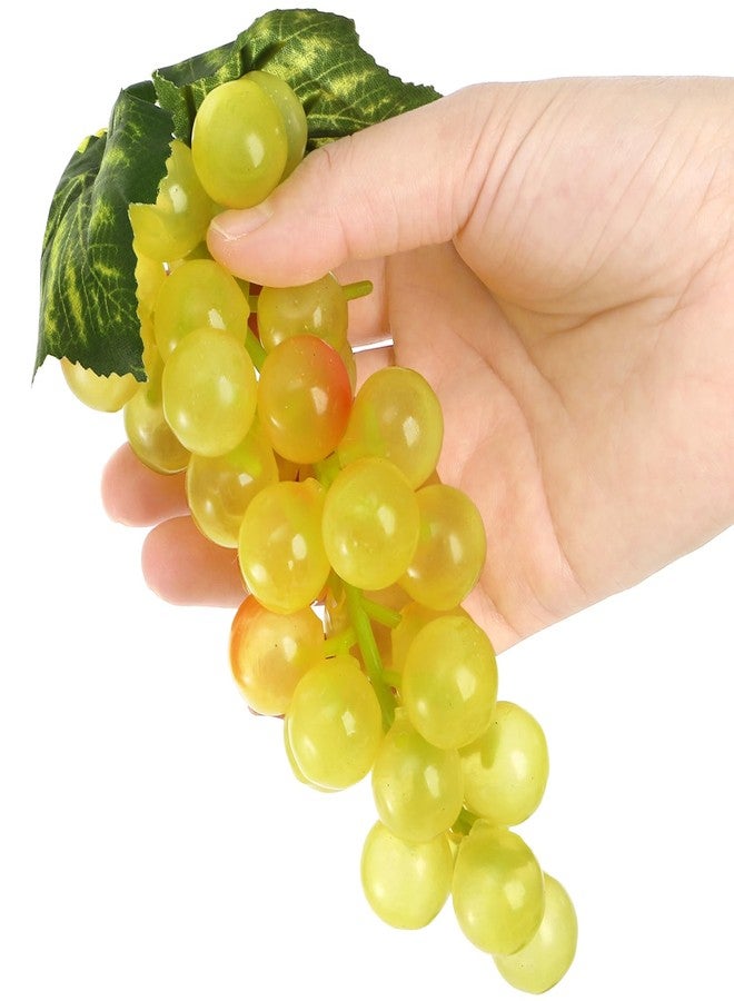 ZEAYEA 12 Bunches Artificial Grapes, Simulation Lifelike Grape Clusters, Decorative Rubber Fake Grapes for Wedding Kitchen Wine Centerpiece Decoration Photography Faux Fruit Props, 6 Colors, 2 Size - Image 4