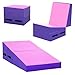 FDW Gymnastics Mat Incline IndoorOutdoor Tumbling Mats yoga mat for Home Gym Folding Exercise Mat with NonSlip Surface Handles Cheese Wedge Mat - Image 3