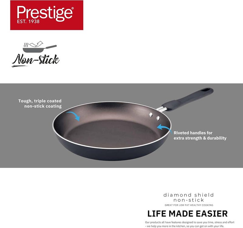 برستيج حزمة أدوات مطبخ Prestige مكونة من 9 قطع مجموعة أواني غير لاصقة مجموعة مطبخ غير لاصقة تشمل مقلاة وقدر - PR22480 - Image 4