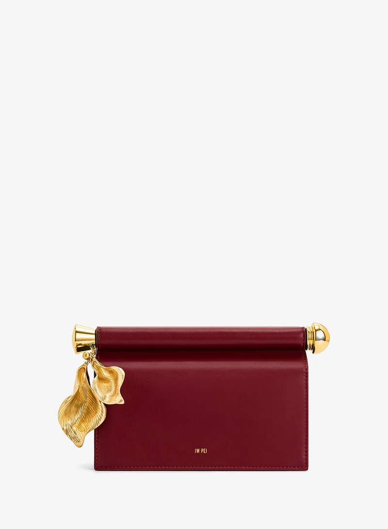 Holly Metal Pendant Embellished Clutch