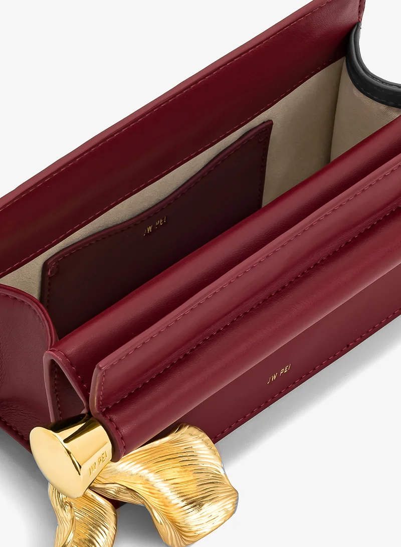Jw Pei Claret Holly Metal Pendant Embellished Clutch for Women | Best Price UAE