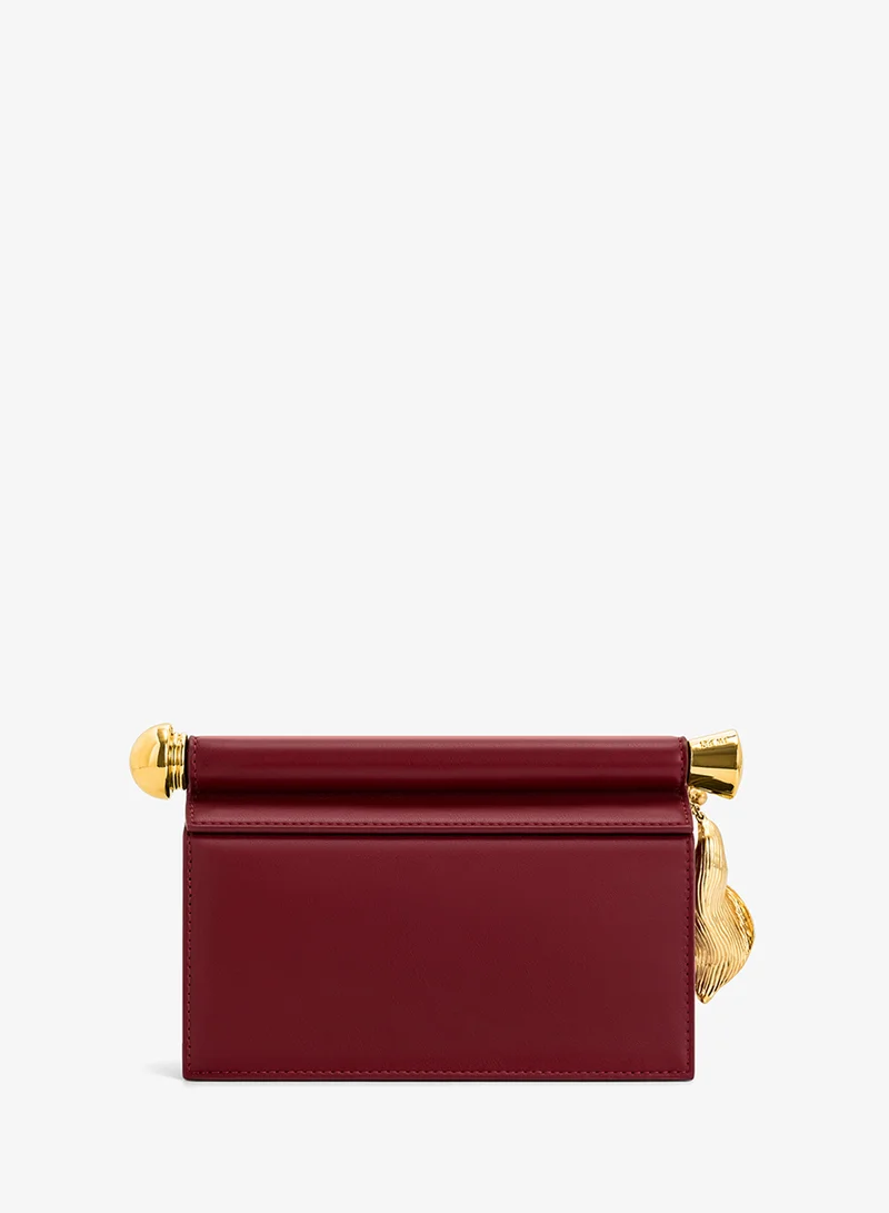 Jw Pei Claret Holly Metal Pendant Embellished Clutch for Women | Best Price UAE