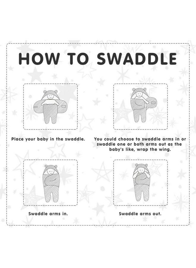 Brandonn Newborn Baby Sleeping Bag Pack Of Wearable Flannel 0 6 Months Hooded Swaddle Wrapper Baby Blanketnavy Blue Skin Friendly - Image 5