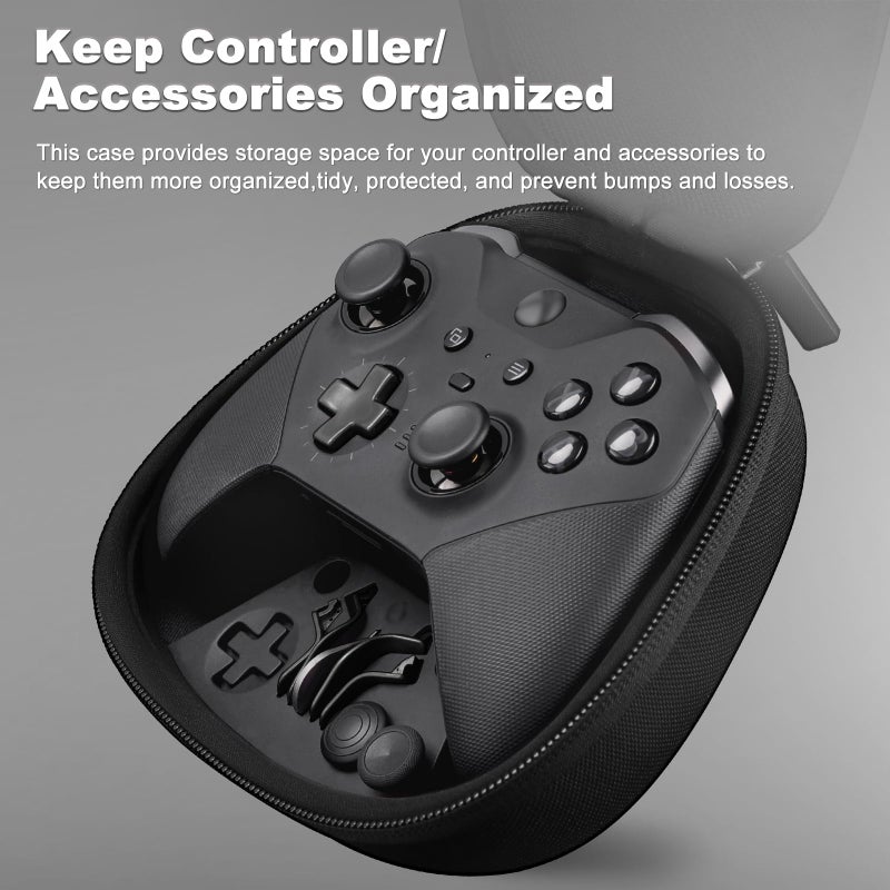 BSUZUN Complete Component Pack for Xbox Elite Controller Series 2 - Accessories Include 1 Carrying Case, 1 Charging Dock, 4 Thumbsticks, 4 Paddles and 1 Adjustment Tool - Image 2