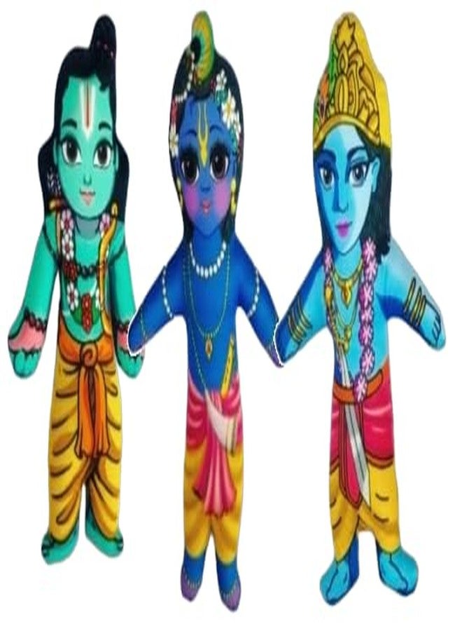 Vrindavanstore.in Vishnu Avatar Soft Toy Set - 11 Narayan Avatars Plush Dolls for Kids, Home Decor, Pooja Room - Hindu God Soft Toys for Babies & Children - Image 3