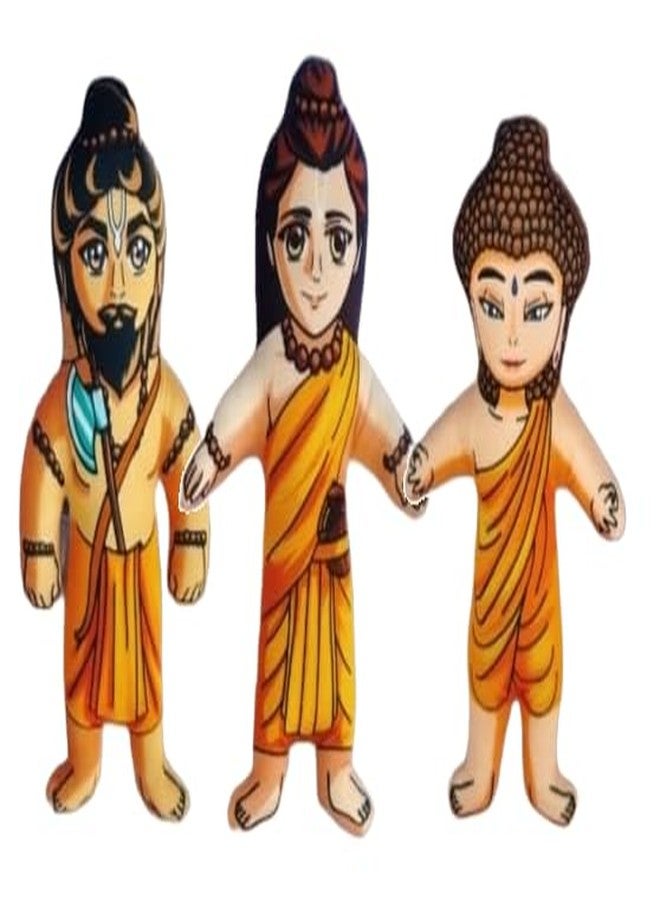 Vrindavanstore.in Vishnu Avatar Soft Toy Set - 11 Narayan Avatars Plush Dolls for Kids, Home Decor, Pooja Room - Hindu God Soft Toys for Babies & Children - Image 4