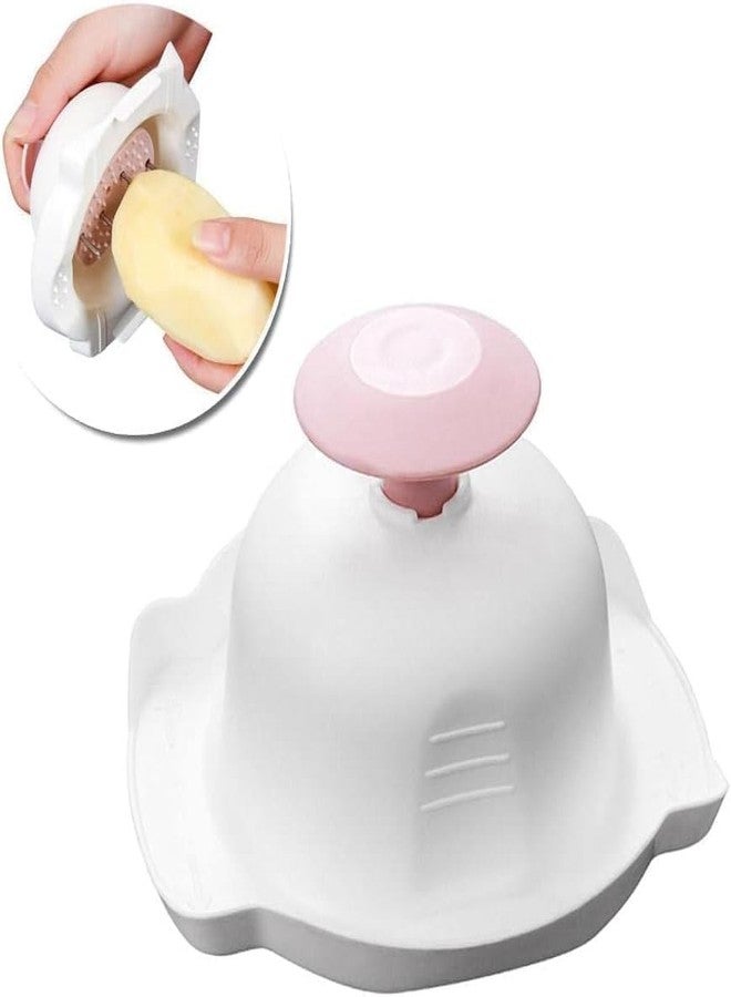Cauaoa Blue Food Safety Holder for Mandolin Slicer or Grater,Finger Anti-Cut Protectors for Vegetable Grater, Food Slicer Cutter Finger Guard for Mandoline Cutting for Kitchen and Dining - Image 4
