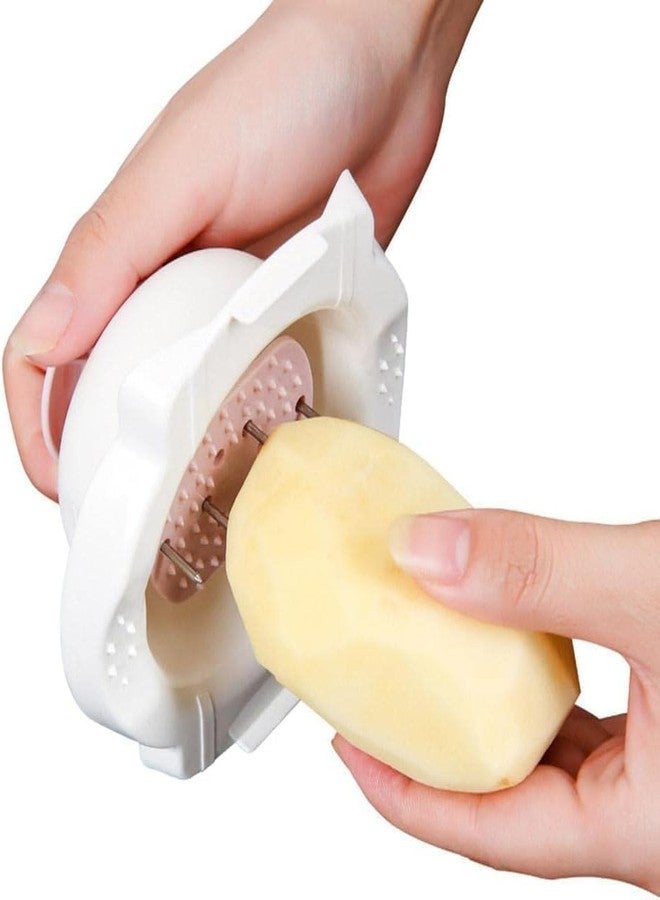 Cauaoa Blue Food Safety Holder for Mandolin Slicer or Grater,Finger Anti-Cut Protectors for Vegetable Grater, Food Slicer Cutter Finger Guard for Mandoline Cutting for Kitchen and Dining - Image 5