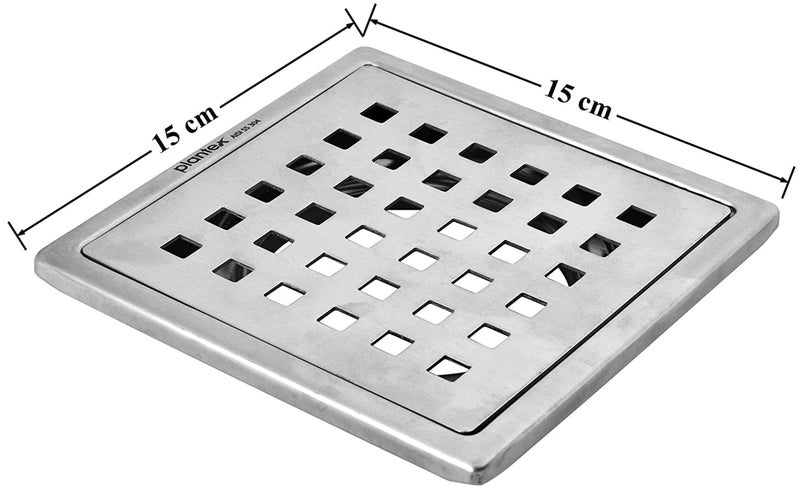 Plantex 304 Grade Stainless Steel Bathroom Floor Drain/Non- Porous Surface Floor Drain/Bathroom Water Drainer/Floor Trap for Bathroom and Kitchen - (6x6 inches) - Image 3