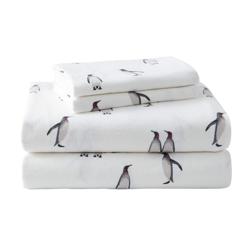 Eddie Bauer  Twin Sheet Set Warm Breathable Cotton Flannel Bedding with Deep Pockets Brushed for Extra Softness Cozy Home Decor OekoTex Certified Rookeries Twin