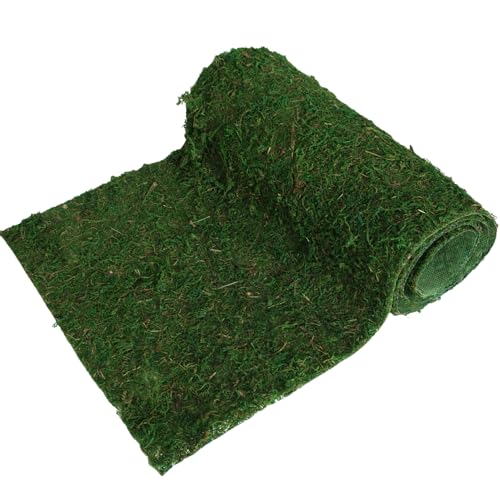 USMOLA Moss Roll, Dried Moss for Crafts, Moss Table Runner for Fairy Gardens, Wedding Woodland Decor, Preserved Moss Mat for Table Decoration (12" W x 60" L) - Image 3