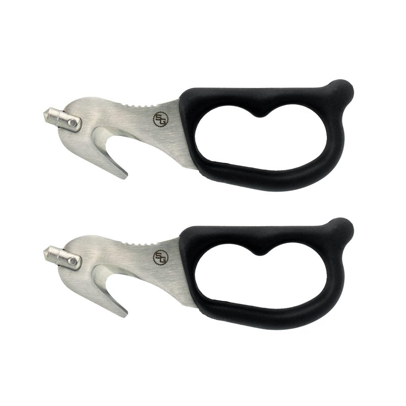StatGear SuperVizor XT Auto Emergency Rescue Escape Tool - Seatbelt Cutter & Window Glass Breaker Hammer Survival - Mounts Right to Your Sun-Visor! Pack of 2