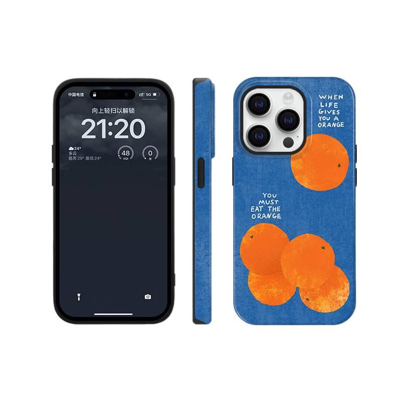 Protective Case | Shockproof Cover for iPhone 15 / 15 Plus / 15 Pro / 15 Pro Max | Drop Protection | Orange TPU - Image 1