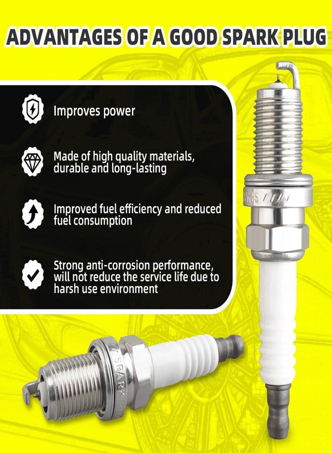 MOAUTO Set of 1 Ignition Coils Pack UF566 22433-AA500 & 4 PCS Iridium Spark Plugs with Wire Set Compatible with Subaru Outback Forester Impreza Legacy Saab 9-2X - H4 2.5L - Image 4
