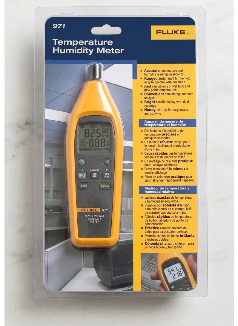 Fluke 971 Temperature Humidity Meter - Image 1