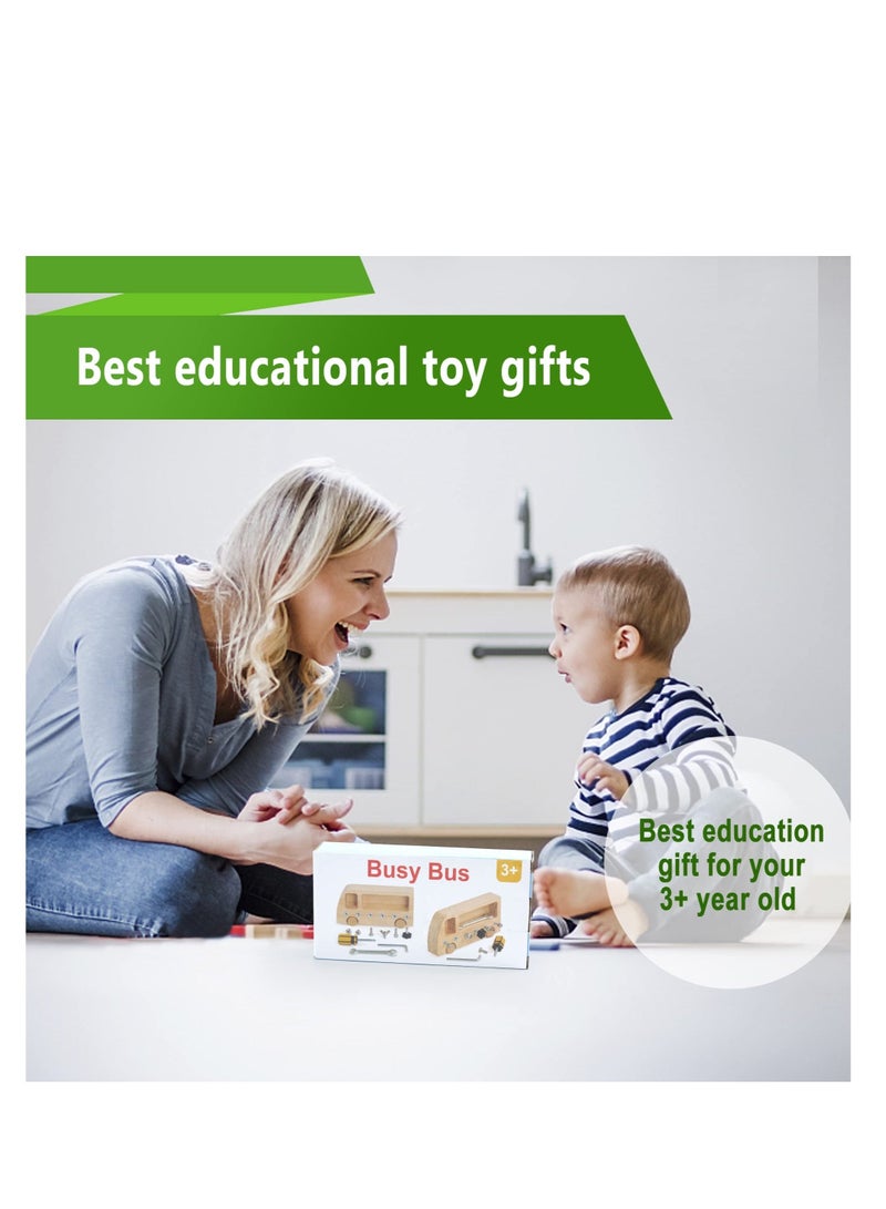 Wooden Screwdriver Board  Montessori Toys, Learning Sensory Bin Toys Preschool Toys, Suitable for Toddler Preschool Toddler Busy Board Educational Toys - Image 4