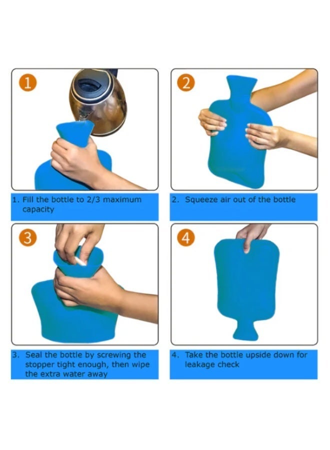 Kinmed 2000ml (2-Liter) Hot Water Bag (without cover) Multicolor - Image 5
