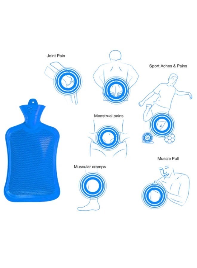 Kinmed 2000ml (2-Liter) Hot Water Bag (without cover) Multicolor - Image 4