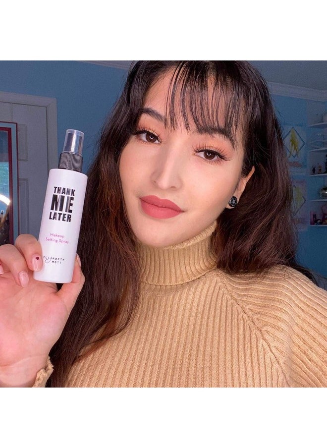 Elizabeth Mott Thank Me Later Face Makeup Setting Spray For Oily Skin Cruelty Free Weightless Hydrating Long Lasting Matte Finishing Spray For Face & Skin That Glow 95Ml  - Image 4