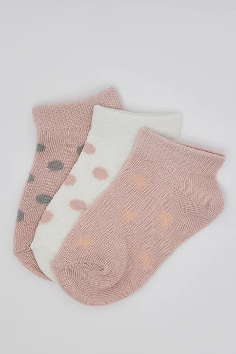 أر أند بي 3 Pack Printed Ankle Socks